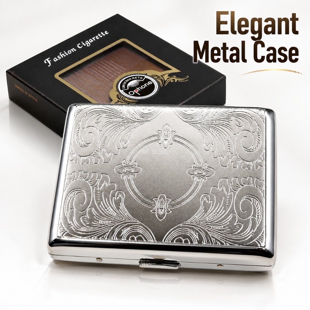 Men'S Mens Accessories - Портсигар из нержавеющей стали с тиснением,